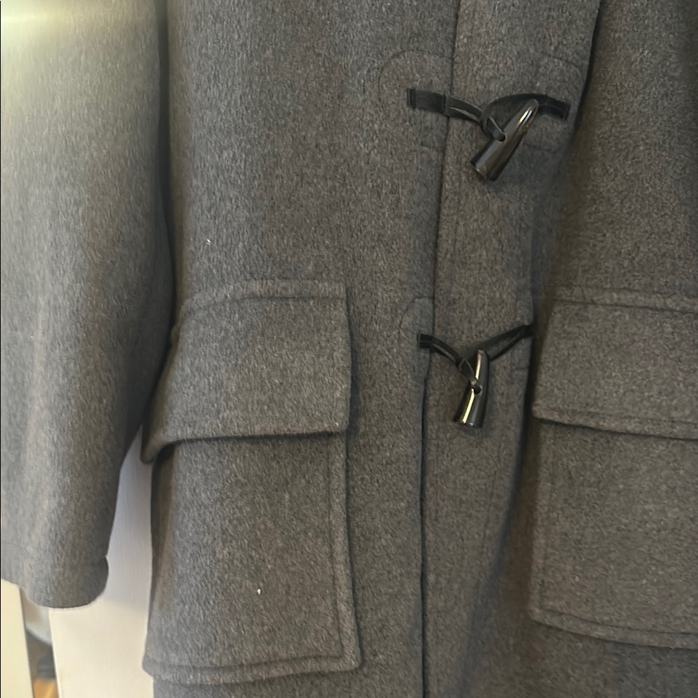Montgomery Gray Hooded Duffle Coat - Picture 3 of 4